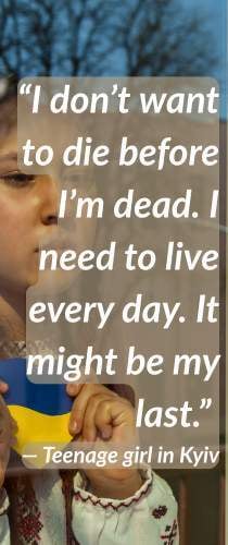 Resilience Quote - Kyiv Teen