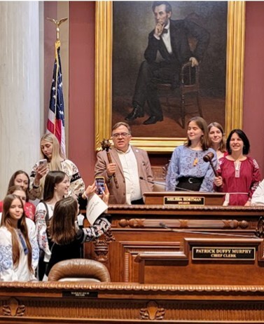 MN Senator John Hoffman with YOULead kids